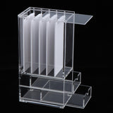 Max 5x False Grafting Eyelashes Display Stand Rack Storage Case with 2 Drawers