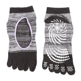 Maxbell Yoga Socks Non Slip Pilates Massage Socks with Grip Exercise Gym  Grey