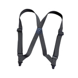 Maxbell Suspenders for Men Adjustable Pants Durable Utility for Wedding Dark Gray