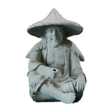 Maxbell Resin Aquarium Ancient Chinese Fisherman Characters Statue Ornament Moderate