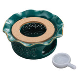 Maxbell Teapot Warmer Buffet Server Warmer for Glass Teapots Coffee and Milk Hiking dark green