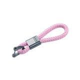 Maxbell Braided Rope Key Chain Wristlet Bracelet Keychain Lanyard Car Key Chain Pink