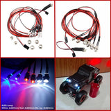 Maxbell 6Pieces RC Car LED Lamp with LED Lamp Remote Control Circuit Panel