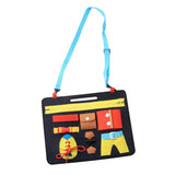 Maxbell Kids Learn to Dress Board Lace Snap Button Tie Zip Buckle Basic Life Skills