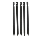 Maxbell 5pcs 23cm Aluminum Camping Tent Stakes Pegs Triangle Ground Nails  Black