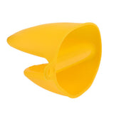 Max Silicone Hot Pot Holder Oven Grip Pinch Mitts Finger Tab Protector Yellow