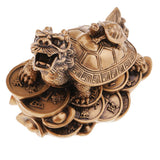 Max Feng Shui Dragon Turtle Tortoise Statue Figurine Lucky Wealth Ornament