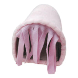 Maxbell Guinea Pig Hideout Habitats Small Animals Tunnel for Chinchilla Mice Ferrets Pink