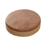Maxbell Round Seat Cushion Seat Pad Ottoman Tatami Pouf Mat for Balcony Dining Room Brown