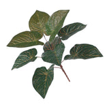 Max 9 Heads Artificial Epipremnum Aureum Devils Ivy Plant Red/Green Back Red Back