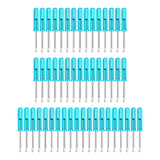 Maxbell 50Pcs 2mm Mini Screwdrivers Set Eyeglass Screwdriver for Toy Repair Sturdy Flat Head