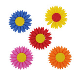 Maxbell 10 Pieces 3D Colorful Foam Sunflower Handcraft Educational Sticker Decals