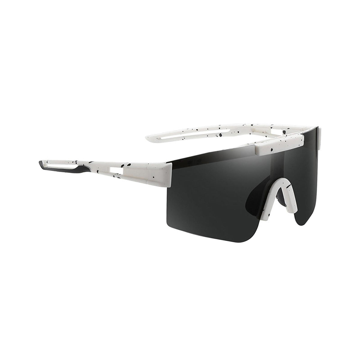 Maxbell Sport Polarized Sunglasses Cycling Glasses for Running Climbing Cycling White Black