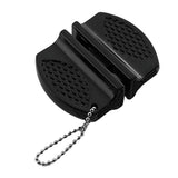Maxbell Mini Ceramic Rod Tungsten Steel Knife Sharpener Small Sharpening Tool Black