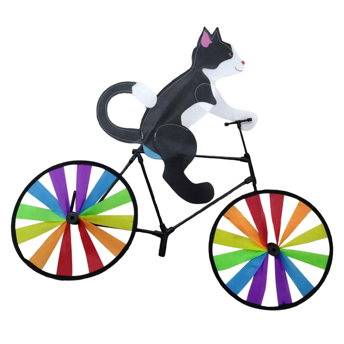 Maxbell Windmill Pinwheel Wind Spinner Toy Garden Party Decor Black Cat 50x90cm