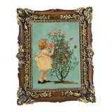 Maxbell Resin Photo Frame 5x7 Carved Antique Ornate for Home Decor Wedding Wood