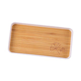 Maxbell Portable Serving Tray Dessert Tray Fruit Plate for Cookie Pastry Fruits Rectangle Small