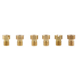 Max M5 Thread Motorcycle Main Jet Kit Carburetor 120-132 6 Size Injector Nozzle