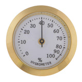 Max Professional Cigar Hygrometer Cigar Humidor Humidifier Hygrometer Golden
