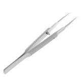 Maxbell Stainless Steel Micro Precision Tweezer Pointed Curved Straight Curved-Toothless