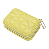 Maxbell Lipstick Case with Mirror Portable for Purse for Holiday Girls New Year Gift Yellow