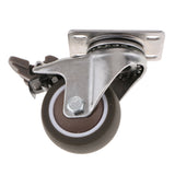 Max Light Duty PTFE Swivel Castor Wheel Trolley Furniture Caster with Brake