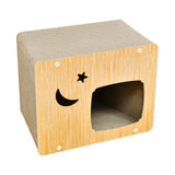 Maxbell Cat Scratcher House Durable Cat Scratching Board for Indoor Cats Kitten Play M