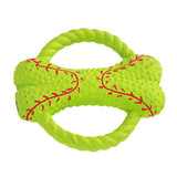 Maxbell 1 Pc Bone Shape Chew Toy Dog Puppy Interative Tug Toy Molar Training Green