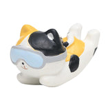 Maxbell Aquarium Decoration Floating Fish Tank Decor Miniature Little Cat Statue Swim