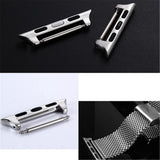 Maxbell Watch Band Adapter For Apple Watch 4 Strap Connector 44mm Silver