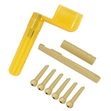 Max Maxb 1 Set Guitar String Winder+ Slotted Guitar Saddle Nut+  Nails Pegs Accessory