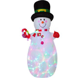 Maxbell Maxbell 1.8 Meters Xmas Inflatable Snowman with Lights Ornament for Lawn Patio