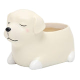 Maxbell Dog Shape Resin Succulent Pot Plant Box Fairy Garden Decoration DIY Labrador
