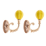 Max Pretty Window Curtain Tie Backs Drapes Holdback Traditional Yellow