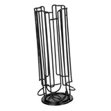 Maxbell Capsules Storage Organiser Iron Space Saving Anti Scratch Rotating Wire Rack Black