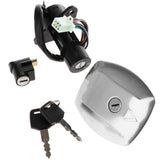 Max Ignition Switch Lock+Fuel Gas Tank Cover+Steering Lock Set for Suzuki GS125