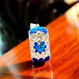 Maxbell Aromatherapy Copper Locket Essential Oil Aroma Perfume Pendant Rectangle