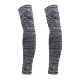 Maxbell 1 Pair Summer Cycling Arm Sleeves Anti UV Oversleeve Cover Gray-M
