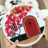 Max Handmade DIY Ribbon Embroidery Set Needlework Kits Cross Stitch Art Craft B2