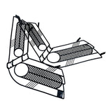 Maxbell Rear Seat Safety Net Durable High Performance Pinch Prevention for Bicycle