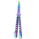 Maxbell Butterfly Knife Trainer Stainless Steel Martial Arts Practice Swords Style A