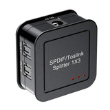 Maxbell Digital Optical Audio Splitter Digital Fiber Optic Audio Divider UK