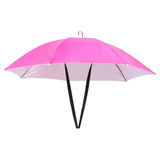 Maxbell Umbrella Hat Hands free Protection 30inch Fishing Umbrella Hat Rose Red