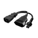 Maxbell C14 to C5 Power Cable 3 Pin to 3 Pin Stable Transmission Low Resistance