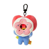 Maxbell Plush Key Rings Adorable Soft Stuffed Key Pendant for Party Favor Bags Purse Donuts