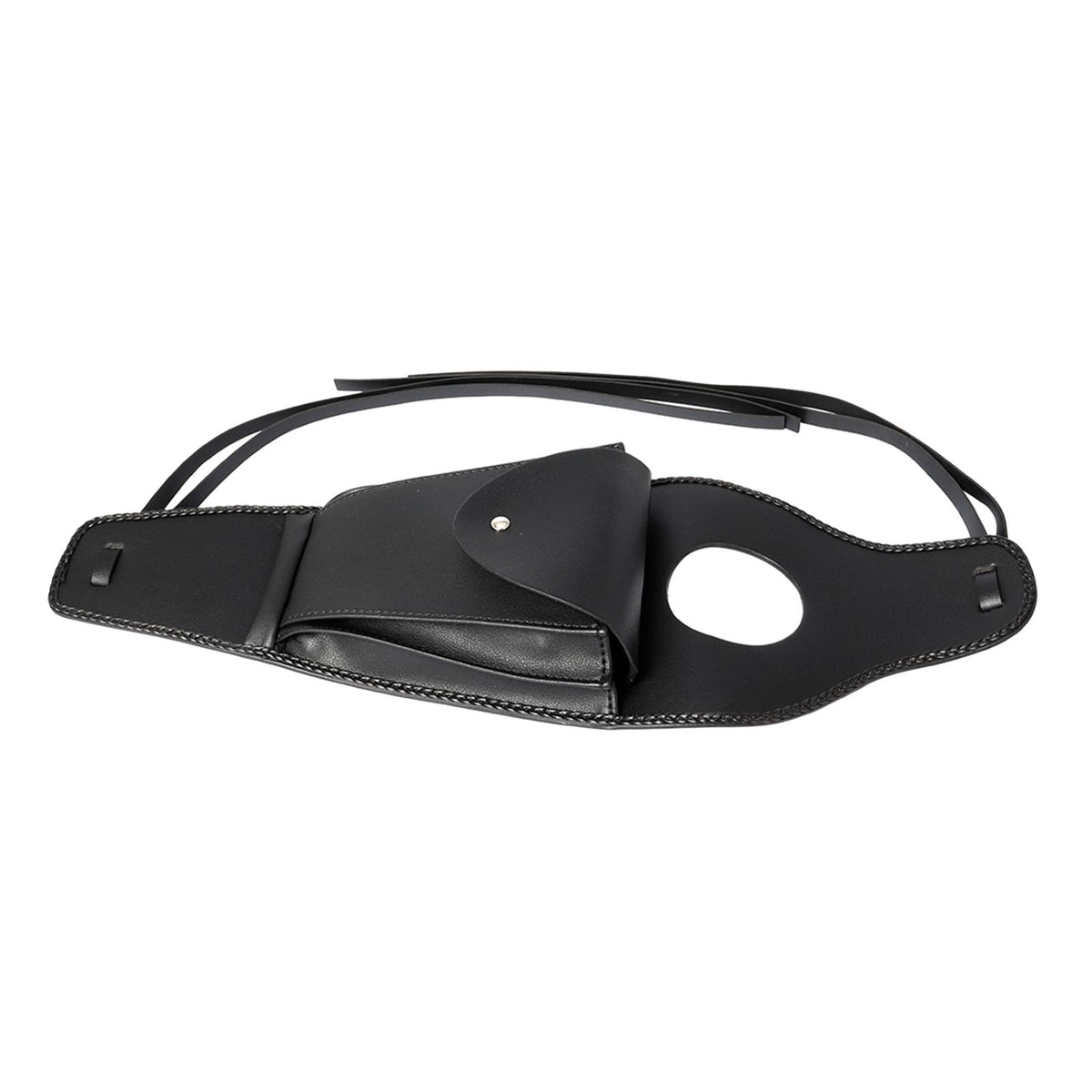 Maxbell Black PU Gas Fuel Tank Cover Panel Bag Pouch for Sportster No Rivet
