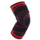 Maxbell 3D Weaving Knee Brace Breathable Sleeve Support for Sports Protect Red-L