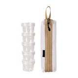 Maxbell 5x Multifunctional spice with Storage Bag Mini Holes Set for Travel white