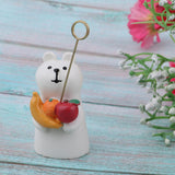 Max 1/12 Kitten Animal Model Miniature Dollhouse Figurine  Sea Bear with Fruit