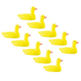 Maxbell 10pcs Pigeons Birds Miniature Doll House Fairy Garden Home Ornaments  Yellow